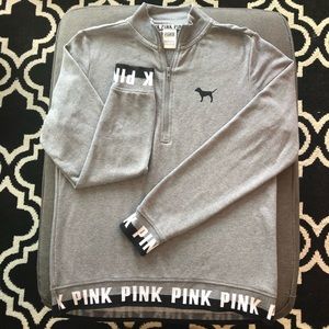 Victoria Secret Pink Half Zip Sweater